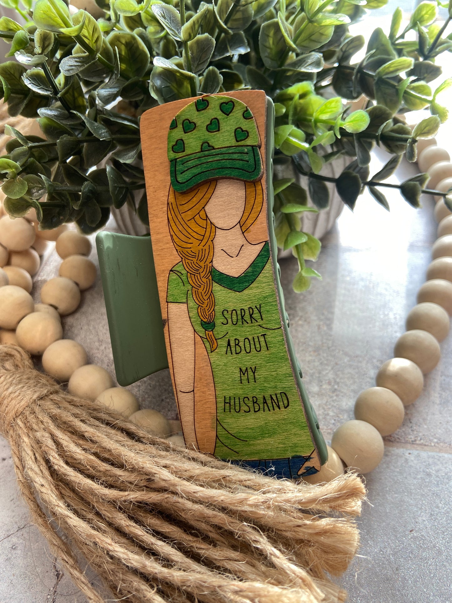 Sorry about My Husband Hair Clip