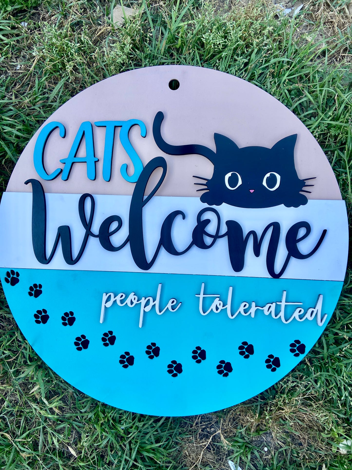 Cats Welcome Sign