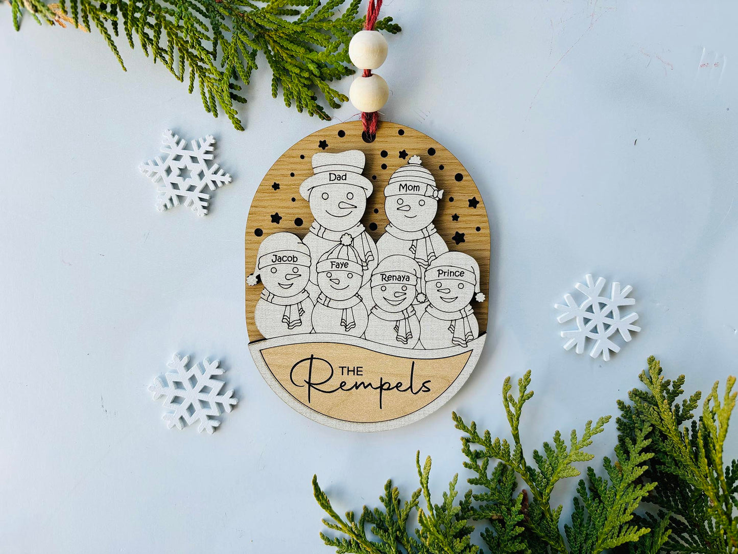 Personalized Snow Family