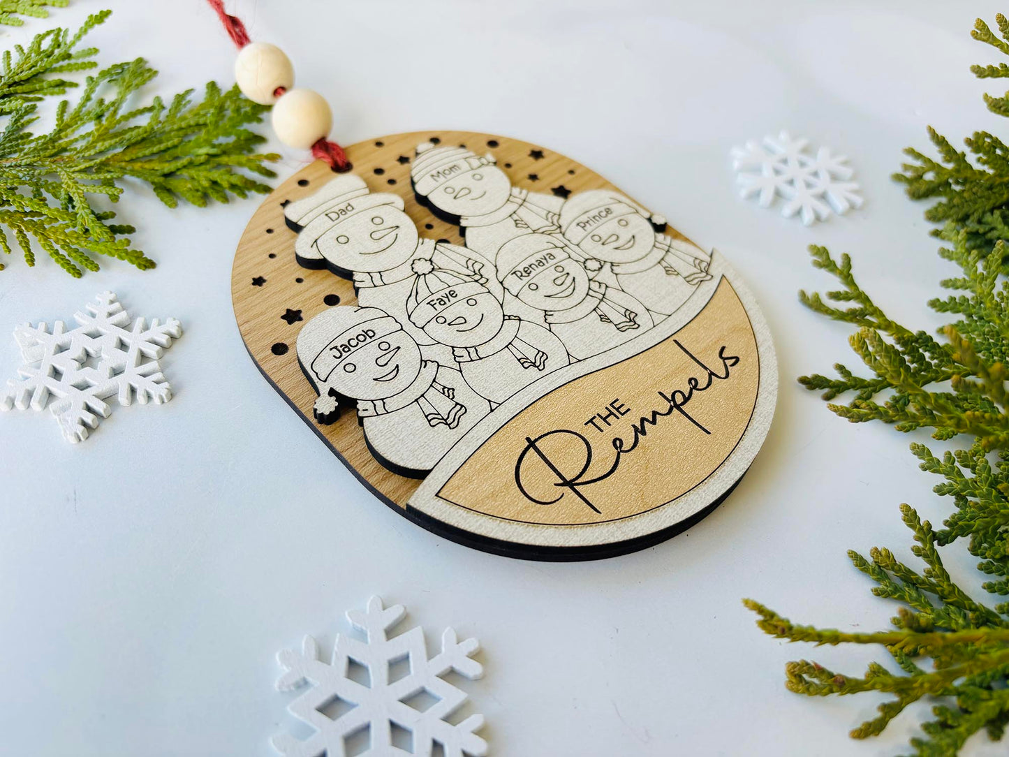 Personalized Snow Family