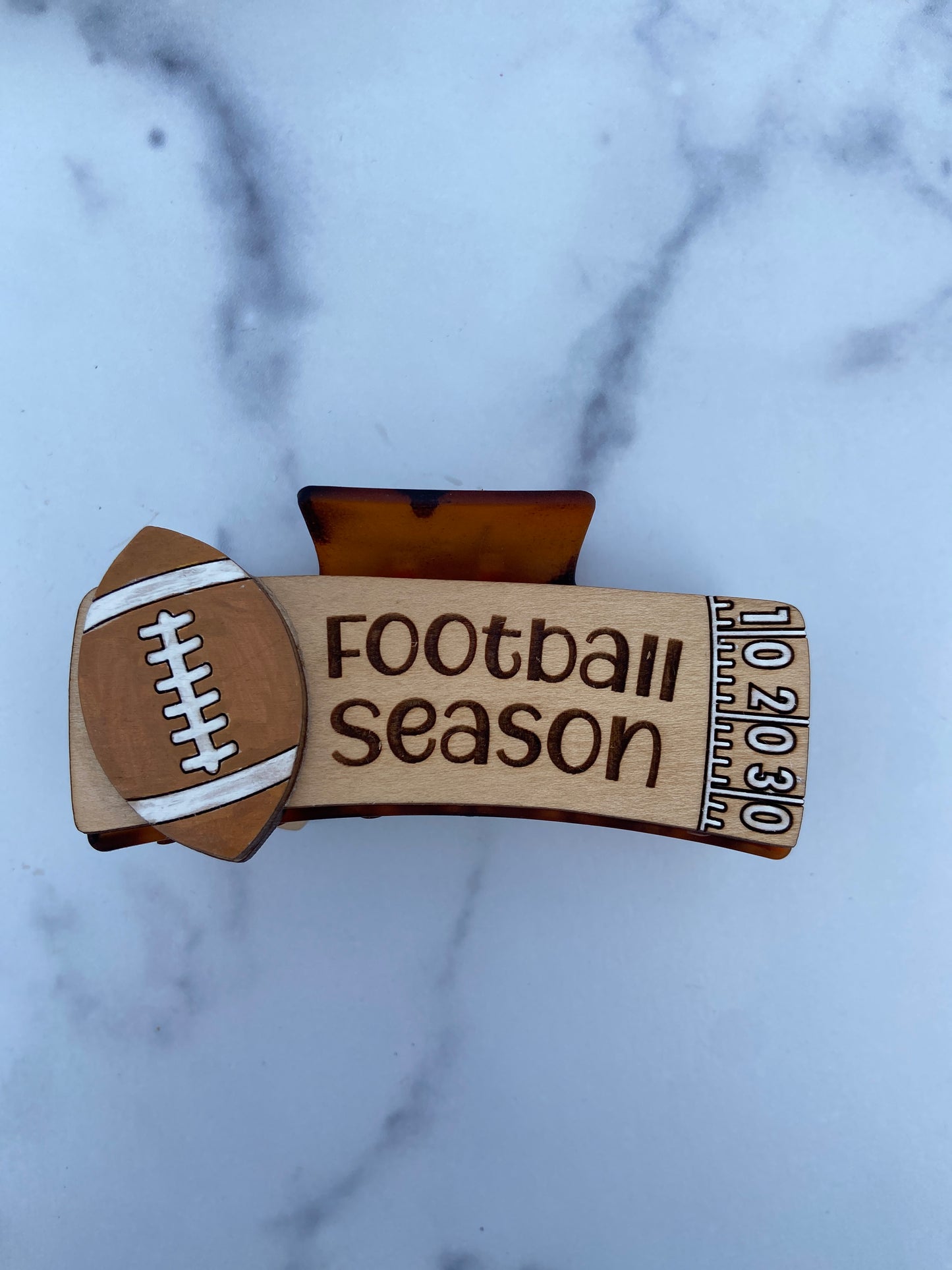 Football Hair Clips