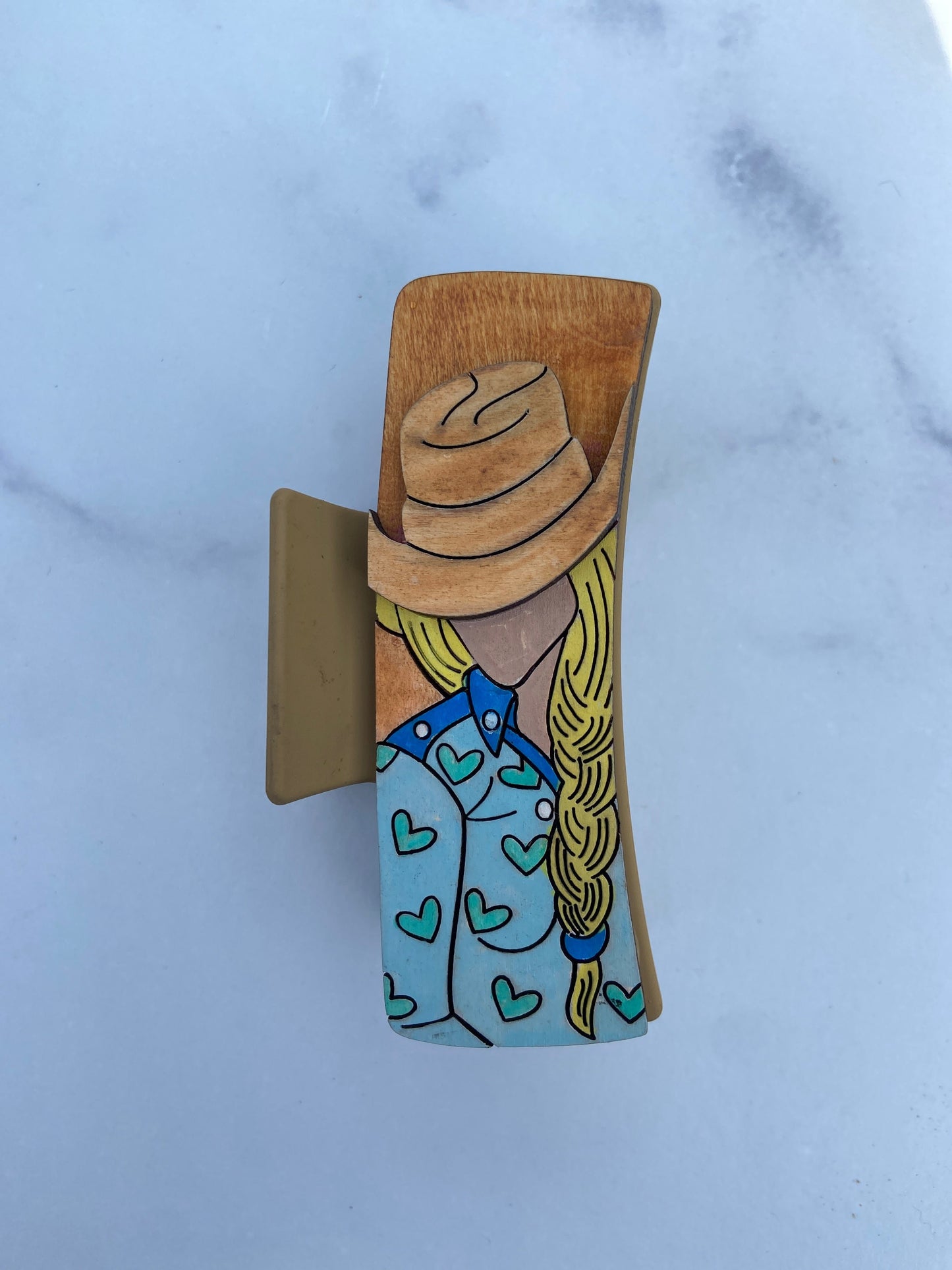 Cow Girl Hair Clip