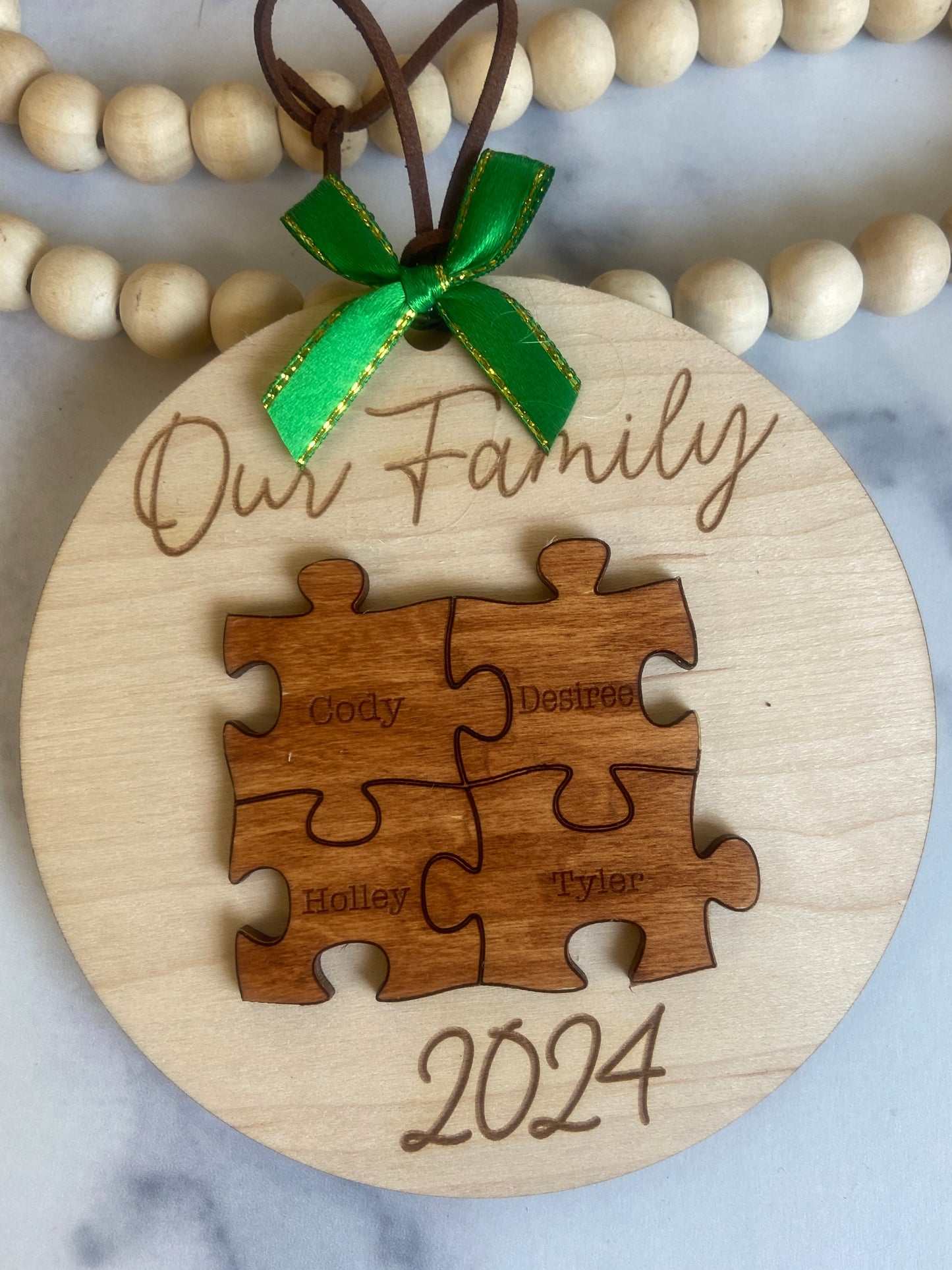 Family Puzzle Ornament