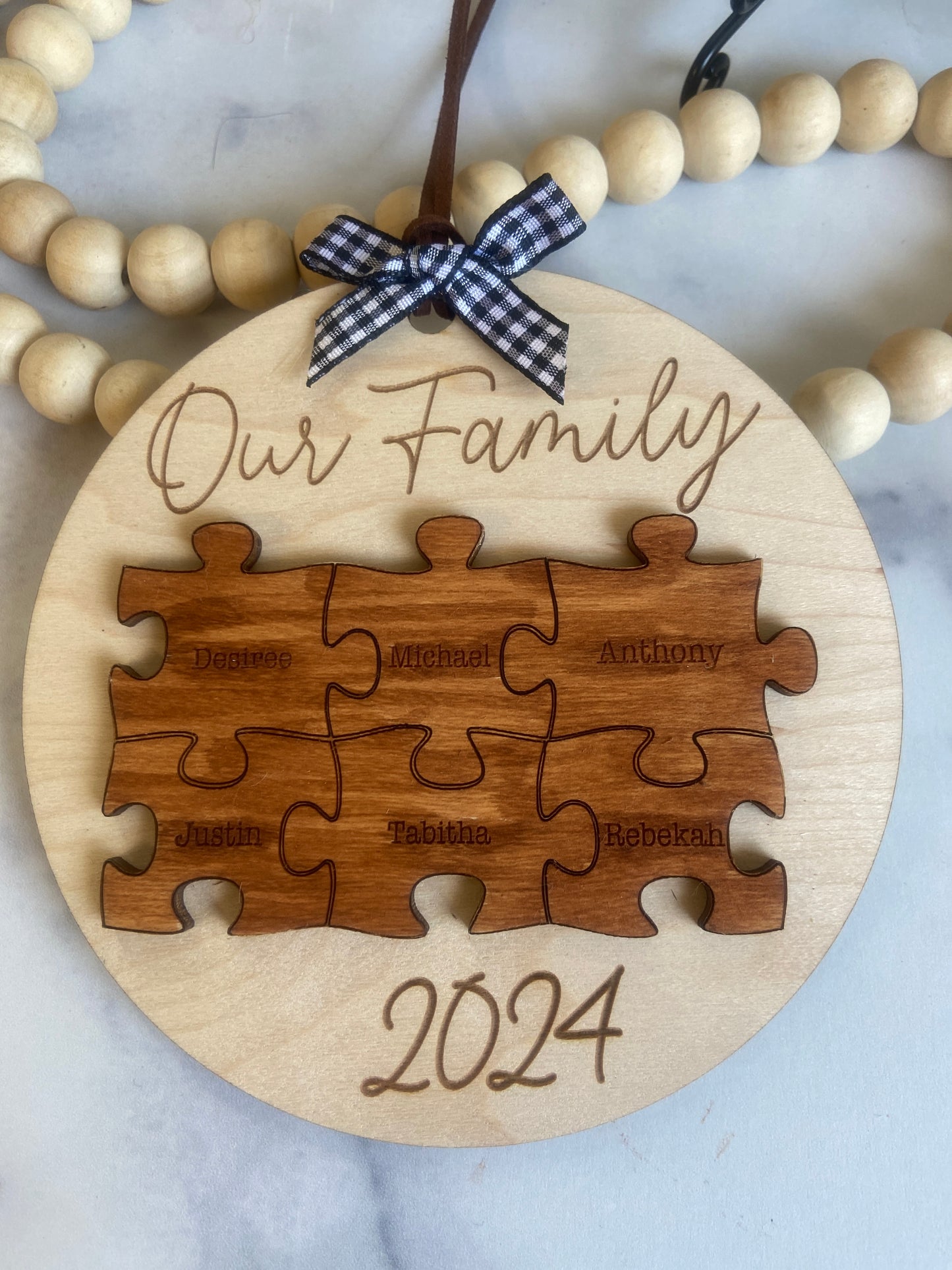 Family Puzzle Ornament