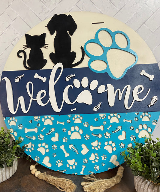 Welcome Dog and Cat Door hanger