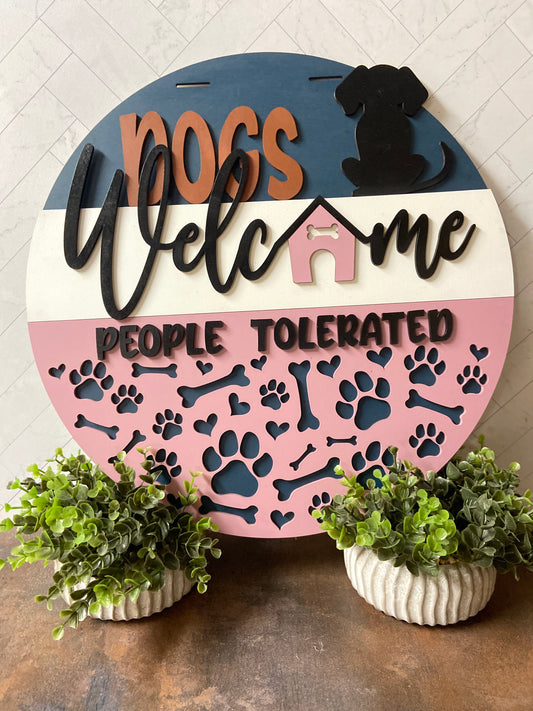 Welcome Dog Door hanger