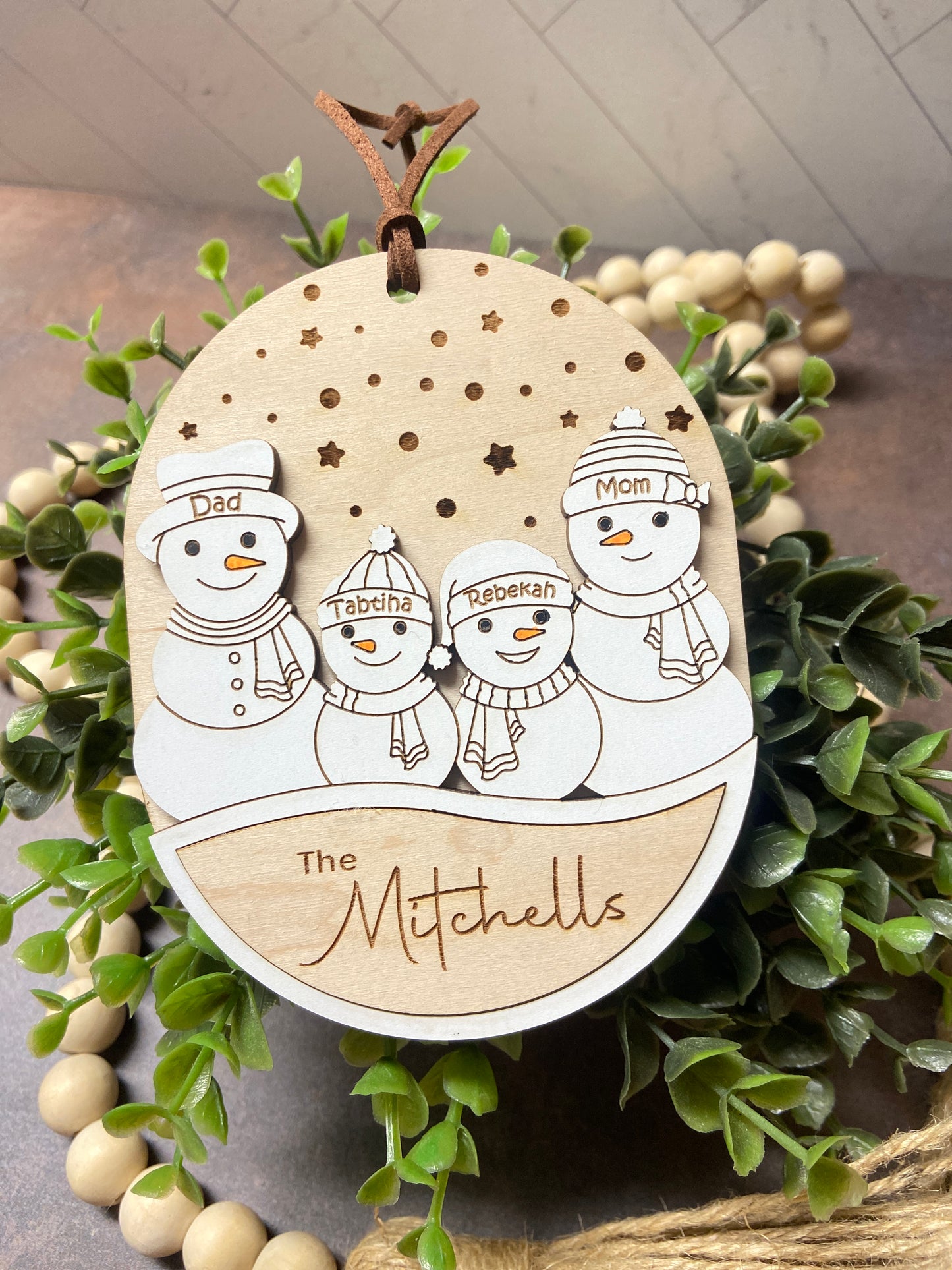 Personalized Snow Family