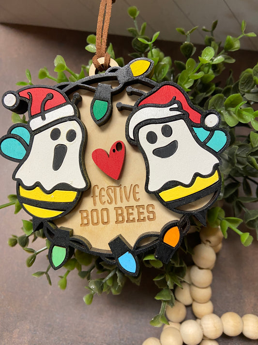 Festive Boo Bees Ornament