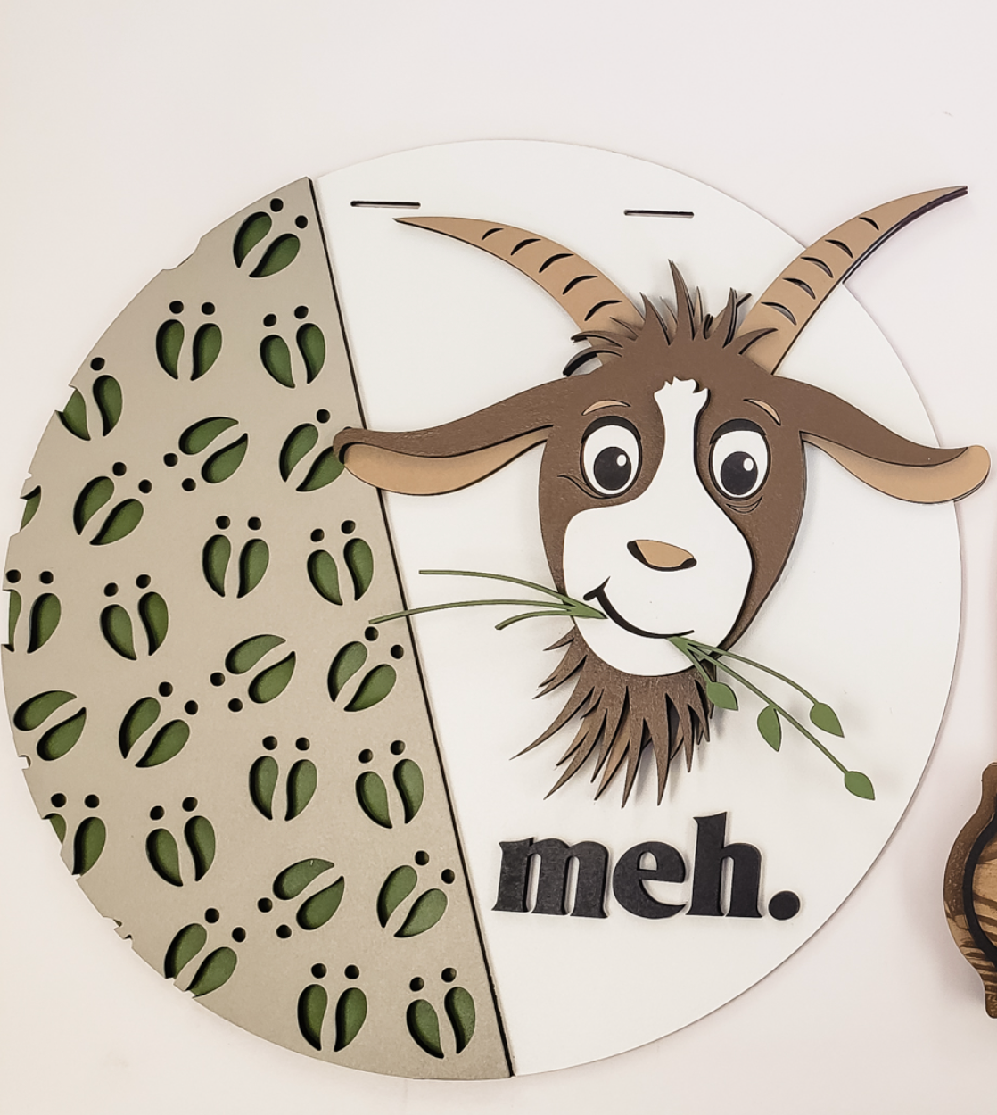 Meh Goat Door Hanger