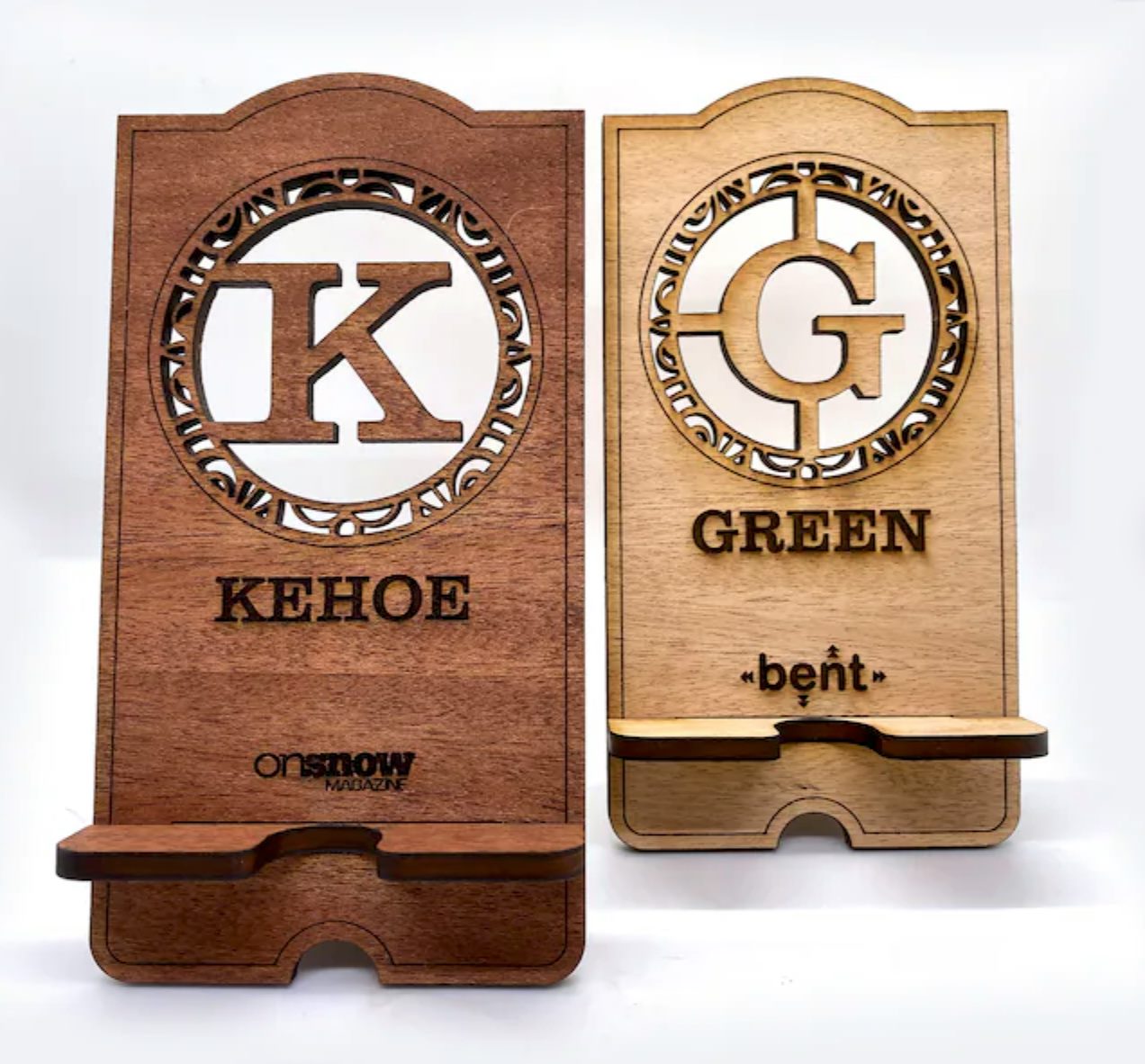 Engraved Custom Cell phone Stands