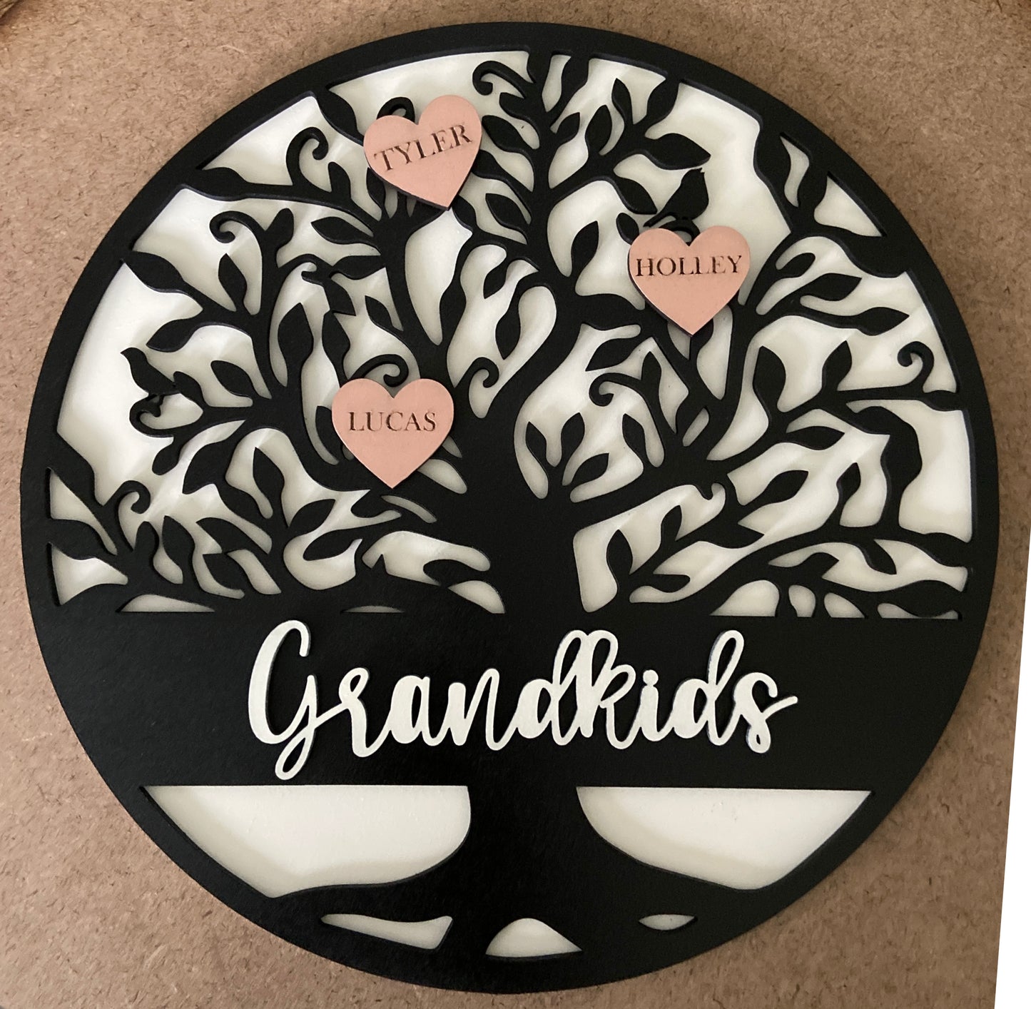 Family Tree Plaque with FREE stand