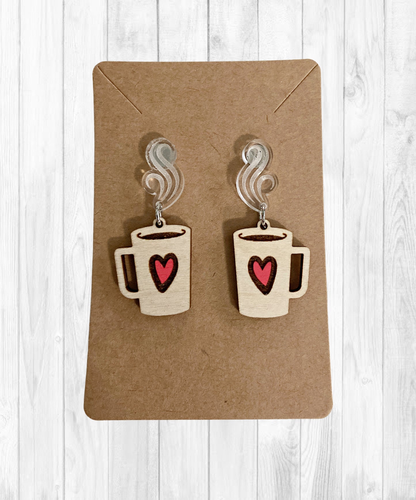 Coffee/Hot Chocolate Stud Earrings