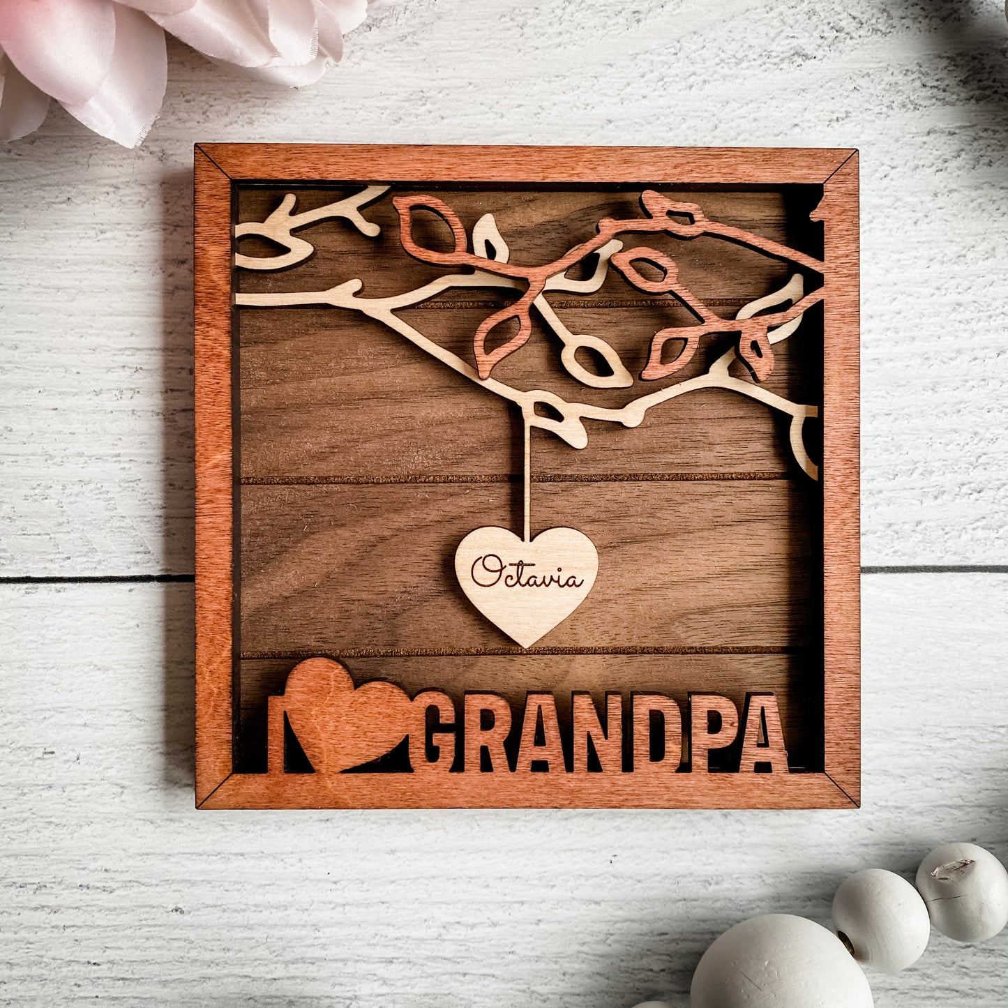 Custom Love Wooden Hearts | Custom Hanging Hearts | Personalized Hearts |  Laser Engraved Hearts | Small Hearts | Message Heart